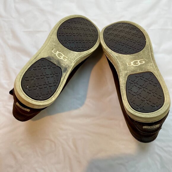 UGG Blaney Crystals Brown High-top Sneakers Size 8 - Picture 6 of 7